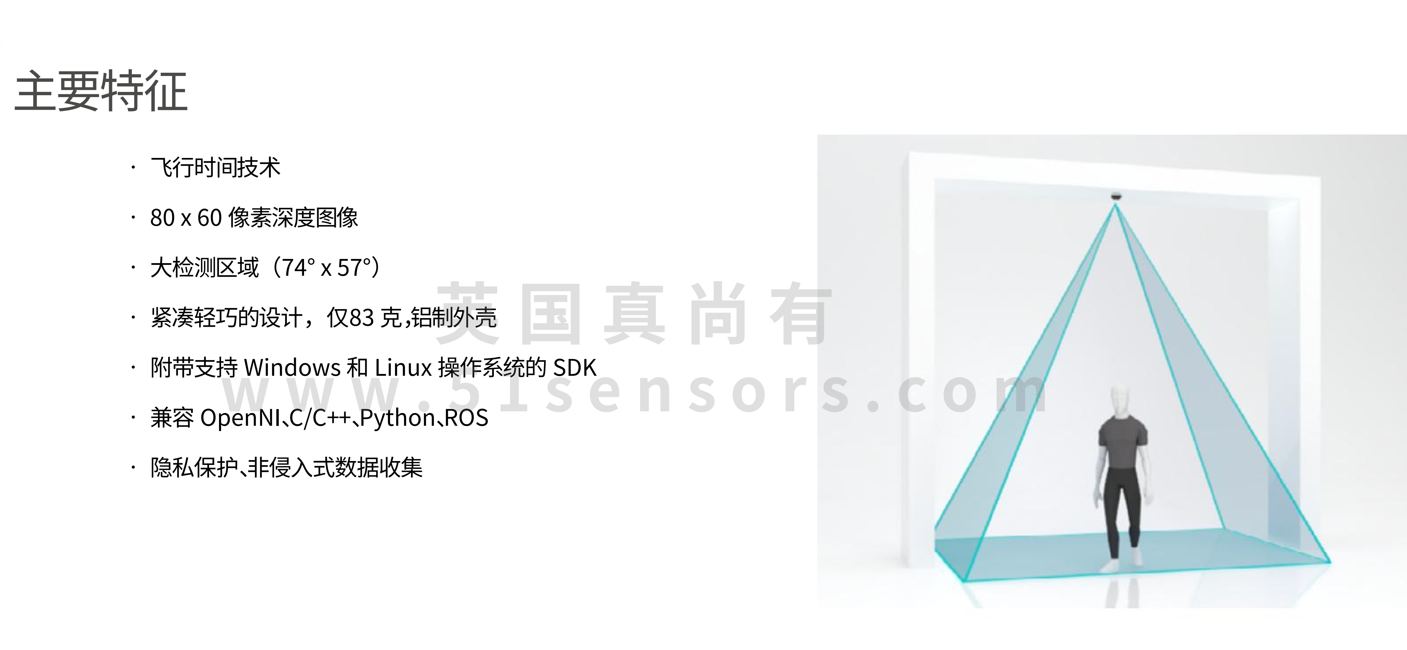 3D相机模块C-3C202主要特点